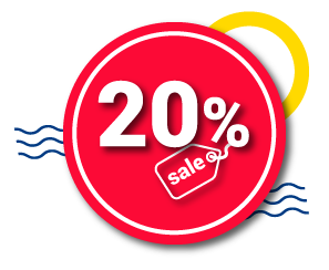 20 % ONLINE DISCOUNT