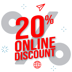 20% online discount