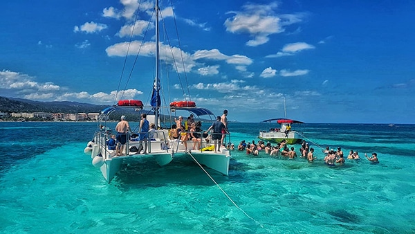 Caribbean adventures in Jamaica - catamaran