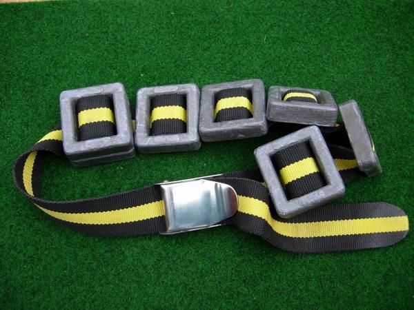 Correct Size Of diving weight belt - main pic - cinturón de buceo