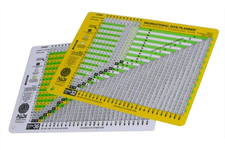 Dive tables - tablas de buceo (2)