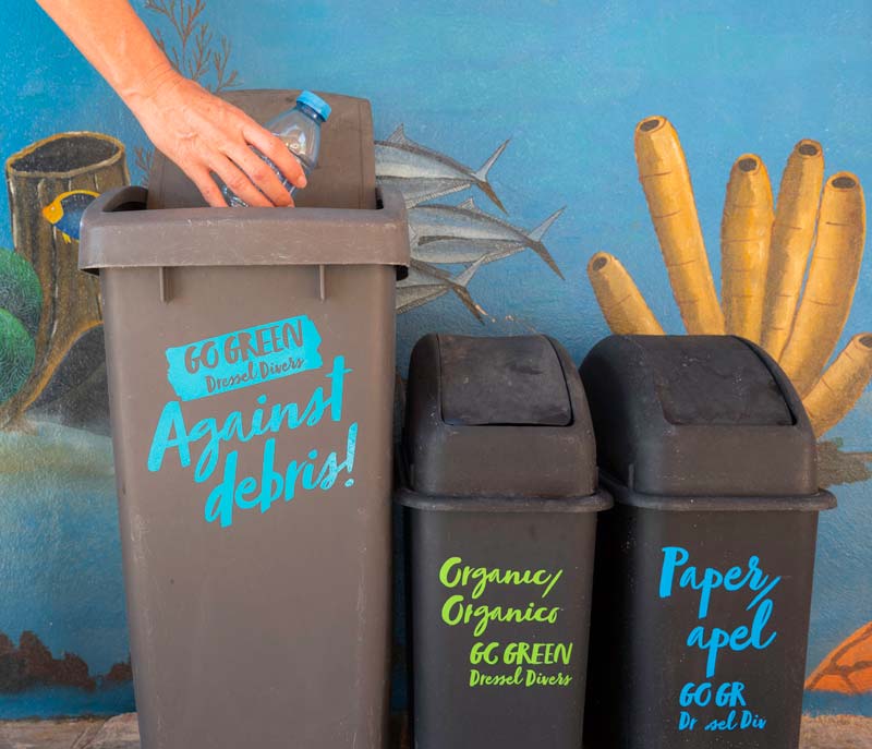 eco diving - bins - eco buceo