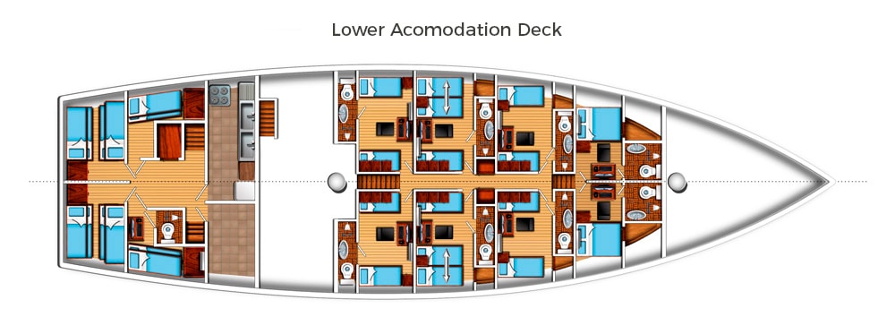 Liveaboard Diving Philippines-Liveaboard-Lower deck