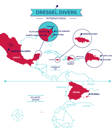 Dressel Divers - Dive Centers Map