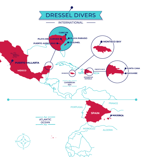 Dressel Divers - Dive Centers Map Dressel Divers - Dive Centers Map