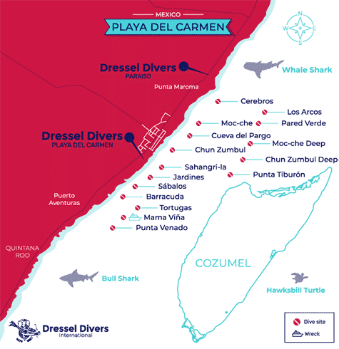 Playa del Carmen Map / Mapa Playa del Carmen