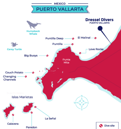 Punta de mita Vallarta Map