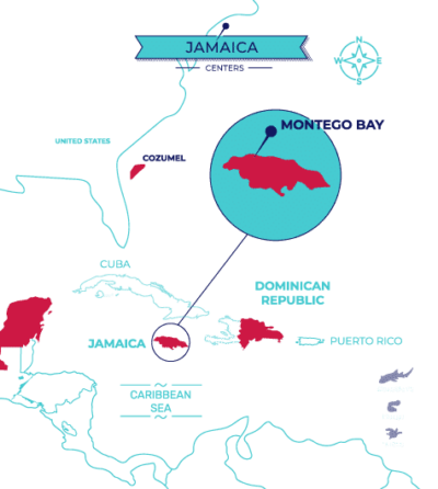 Mapa Jamaica - Map