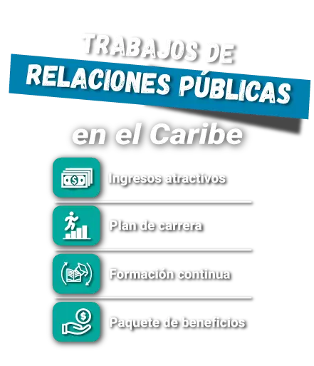 Trabajos de relaciones públicas en el Caribe