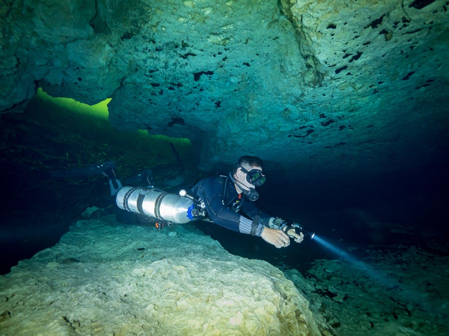 certificación de buceo en cuevas - principal