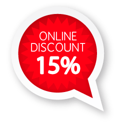 15% Online discount