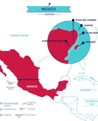 dive centers mexico map dive centers mexico map