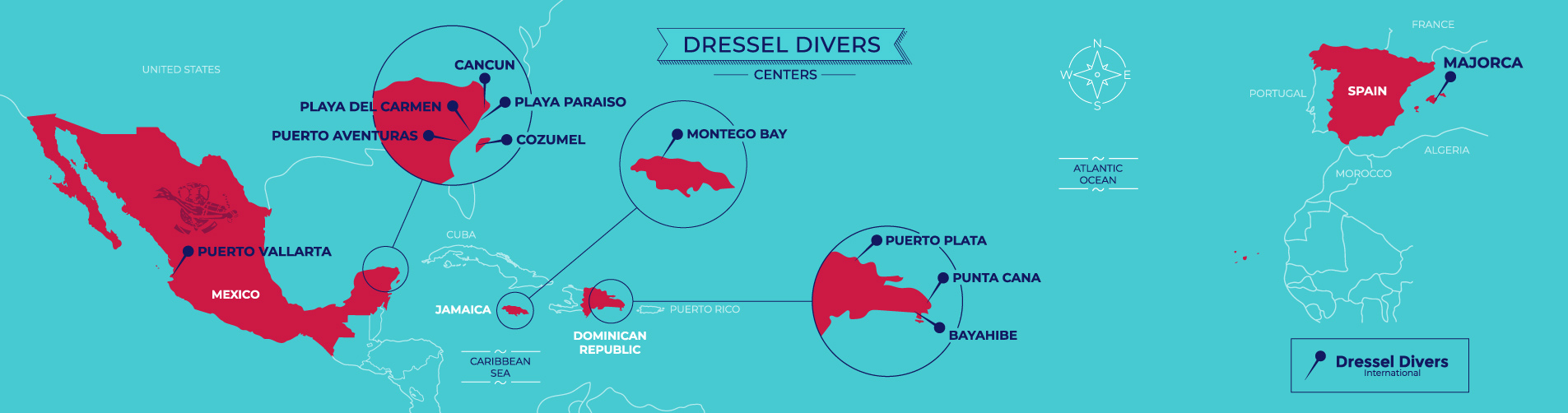 dressel divers centers map