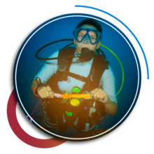 Rent scuba gear - glow stick - alquilar equipo de buceo