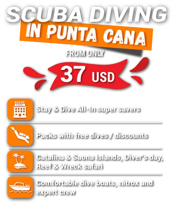 SCUBA DIVING IN PUNTA CANA FROM ONLY 37 USD