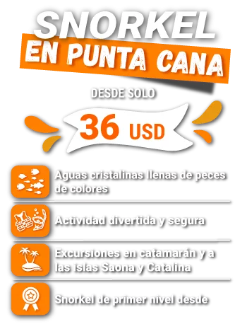 snorkel en punta cana - precio