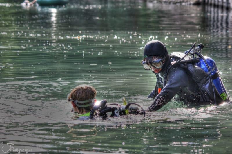 river diving - buceo en ríos
