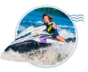 Water sports in Mexico - jet skiing