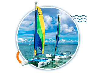 Caribbean water sports - sailing