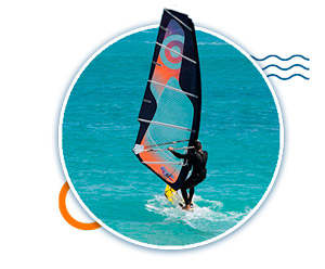 Water sports in Mexico - windsurfing