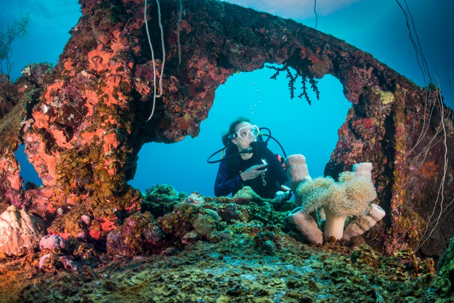 wreck diving in the caribbean - 5 - buceo de pecios en el caribe